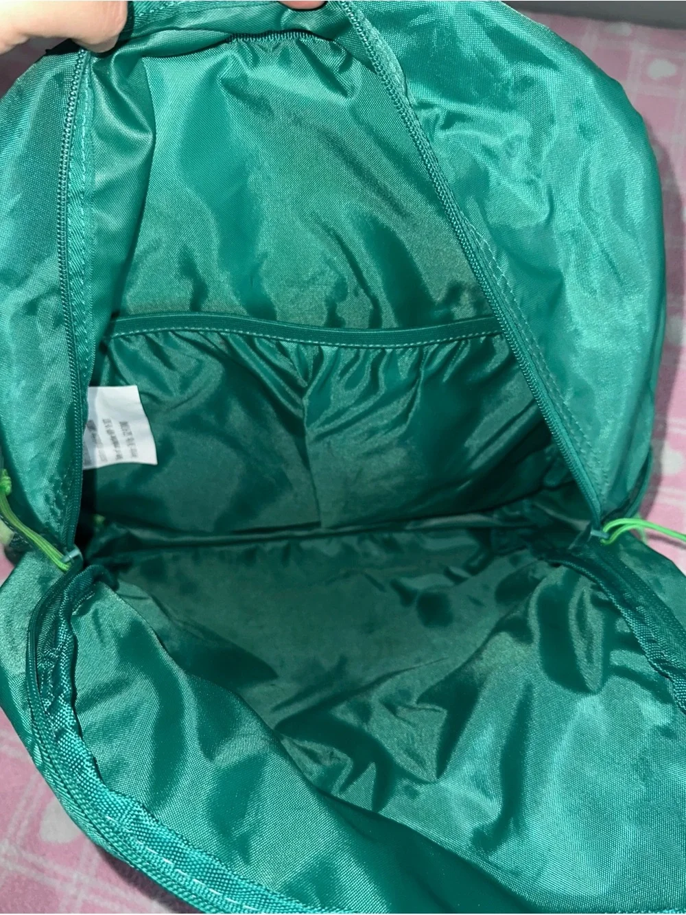 Kids Green Dinosaur Backpack with 3D Horns - Cute Dino Face